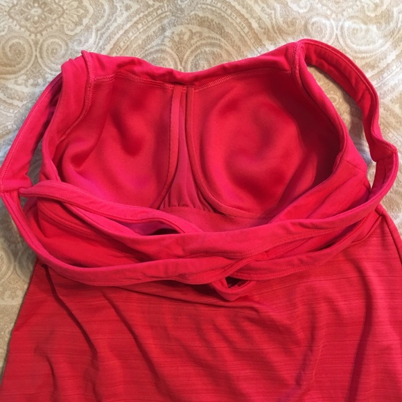Athleta Criss Cross Workout Tank Coral M - Picture 3 of 4